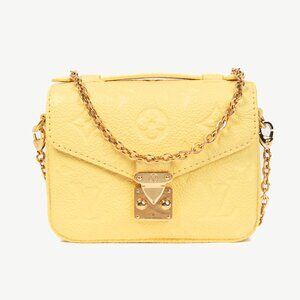 Louis Vuitton Micro Metis Jaune Monogram Empreinte Leather Mini Bag